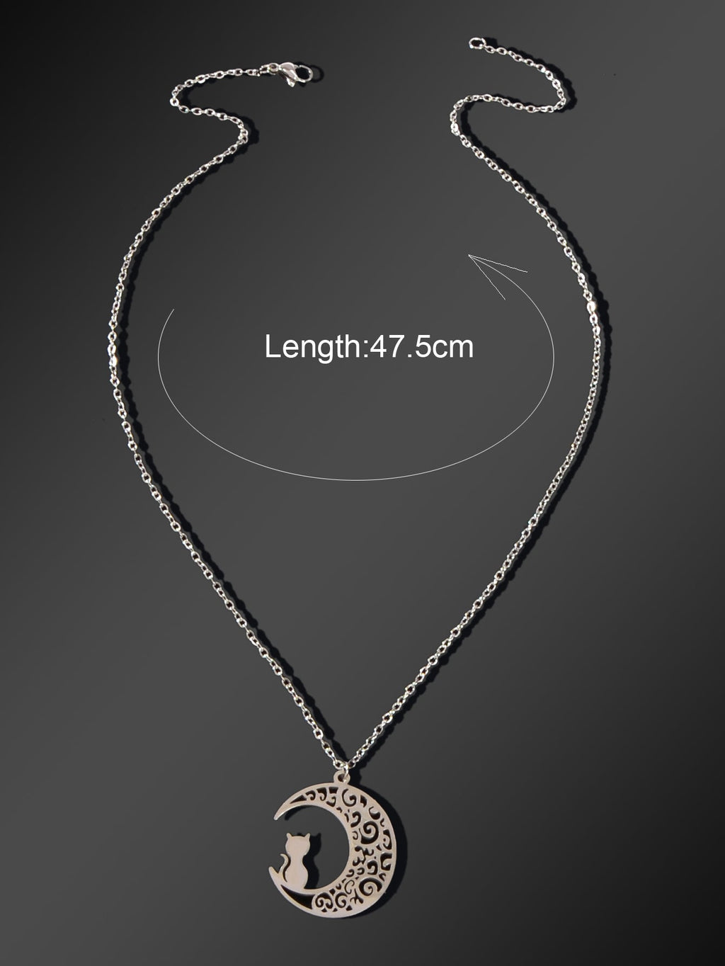 Hollow Moon Cat Charm