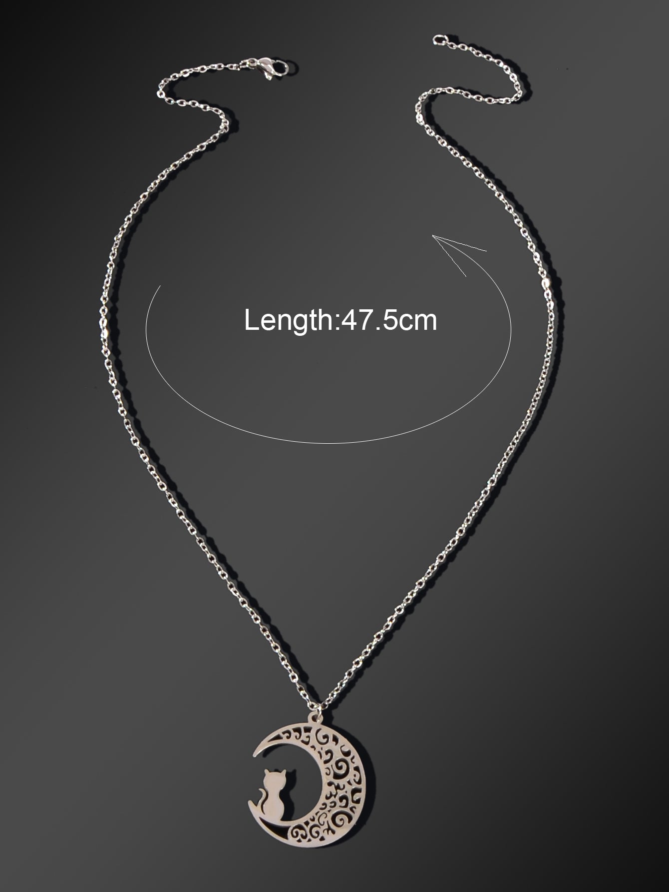 Hollow Moon Cat Charm