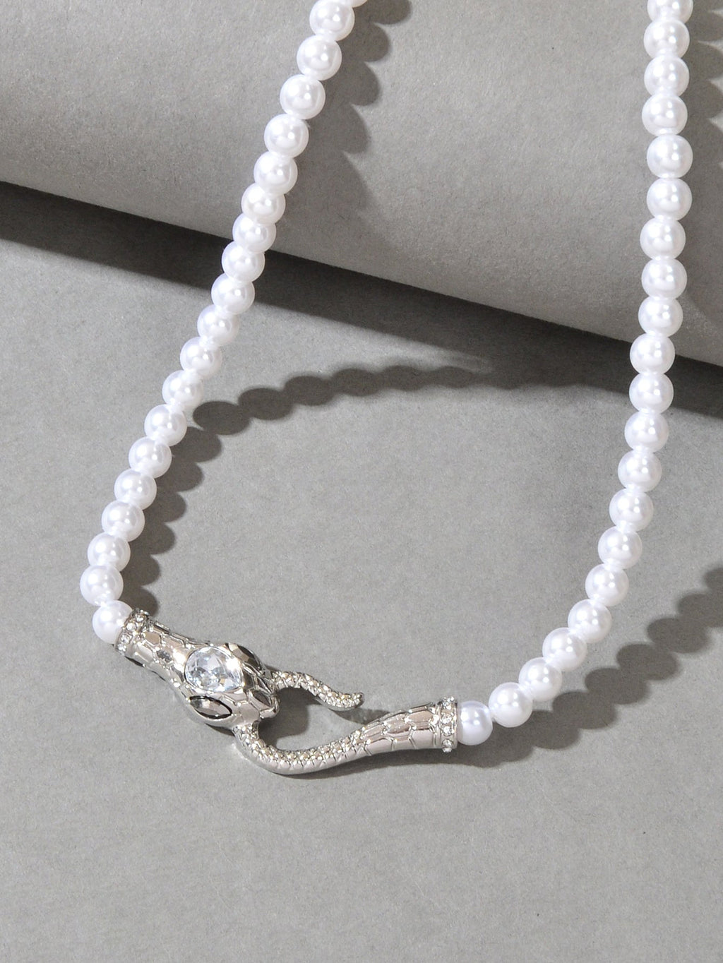 Serpent Pearl Necklace