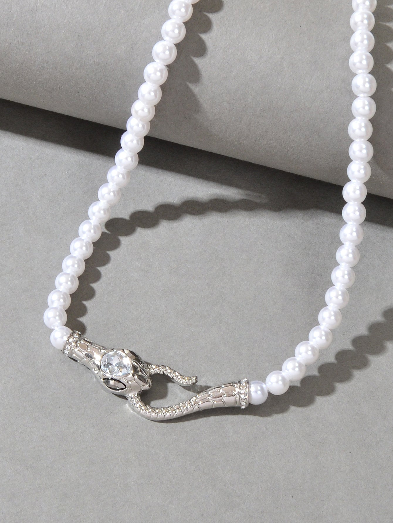 Serpent Pearl Necklace