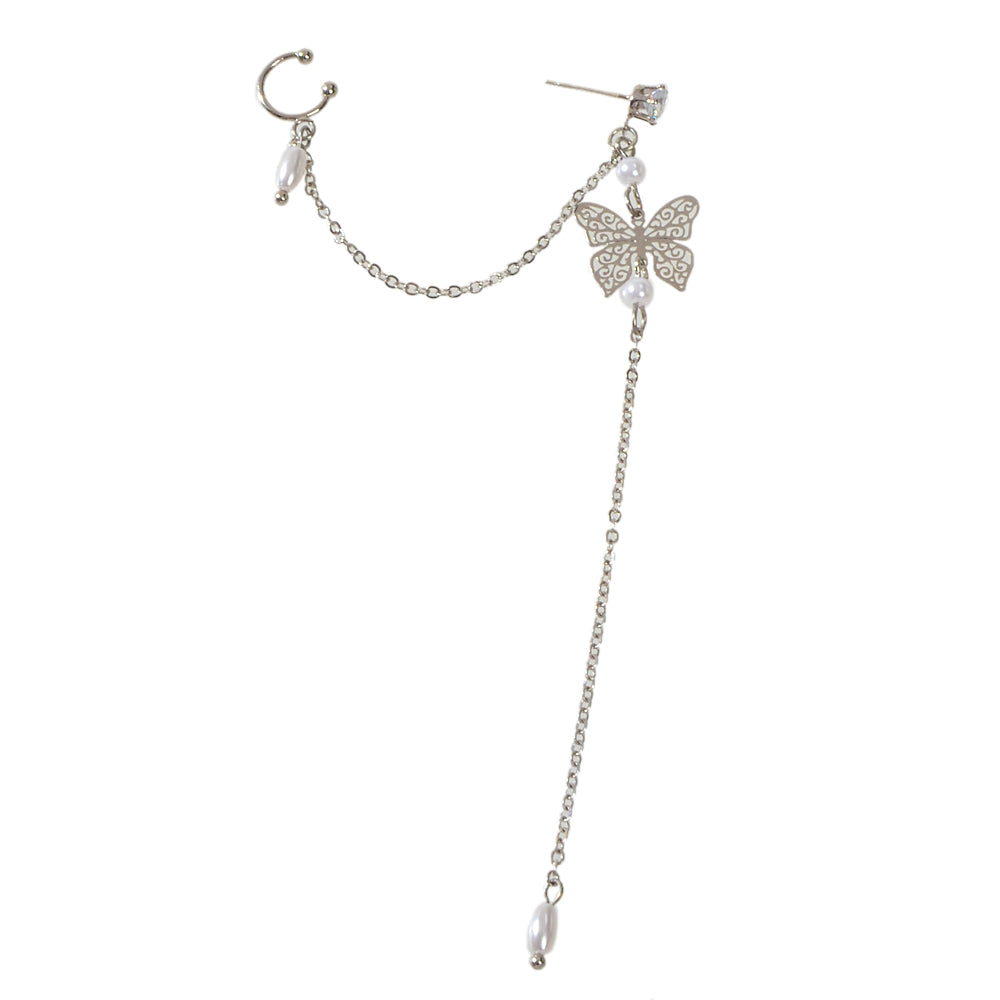 Pearl Butterfly Ear Cuff